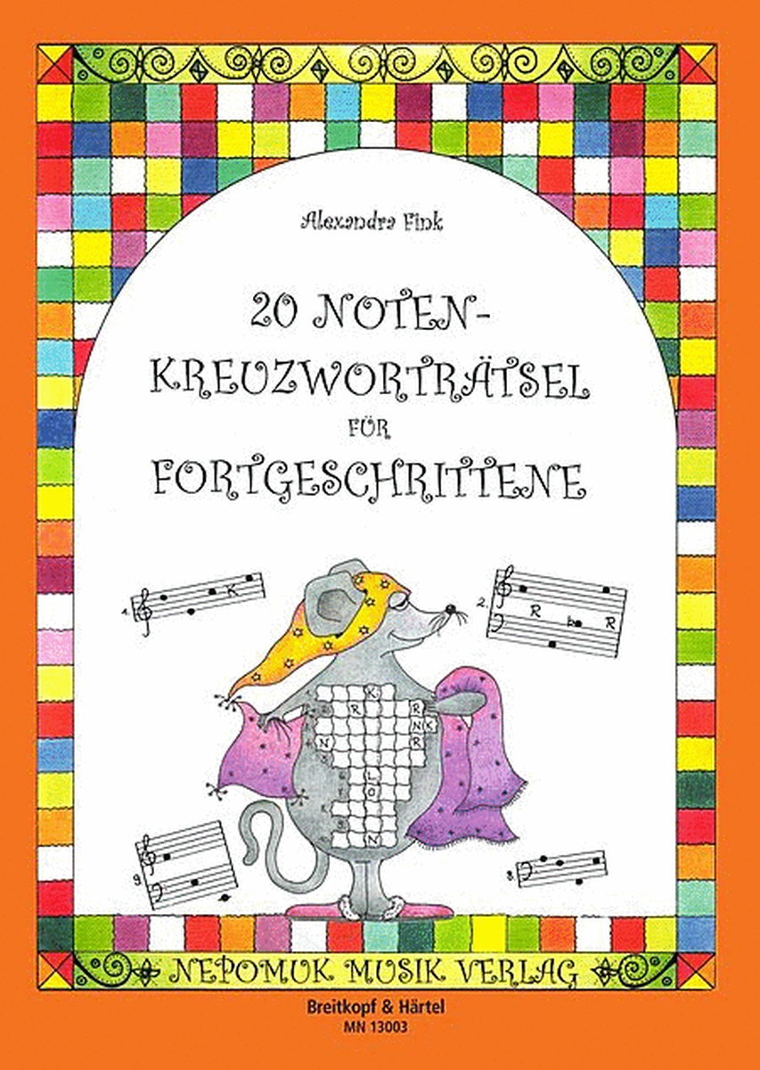 20 Noten-Kreuzwortratsel