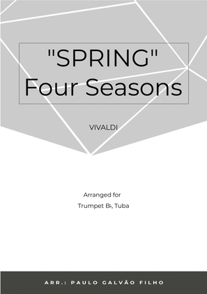 Book cover for SPRING - FOUR SEASONS - TRUMPET & TUBA