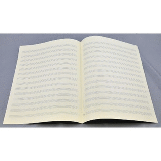 Book cover for Music manuscript paper 14 staves