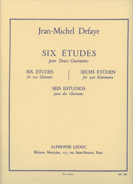 6 Etudes (clarinets 2)