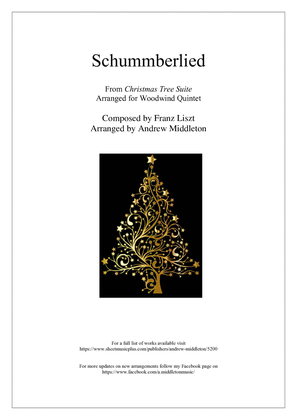 Book cover for Schummberlied arranged for Wind Quintet
