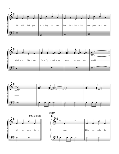 Everybody Wants To Rule The World Sheet music for Piano (Piano Duo)