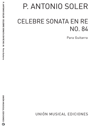Book cover for Celebre Sonata En Re No.84