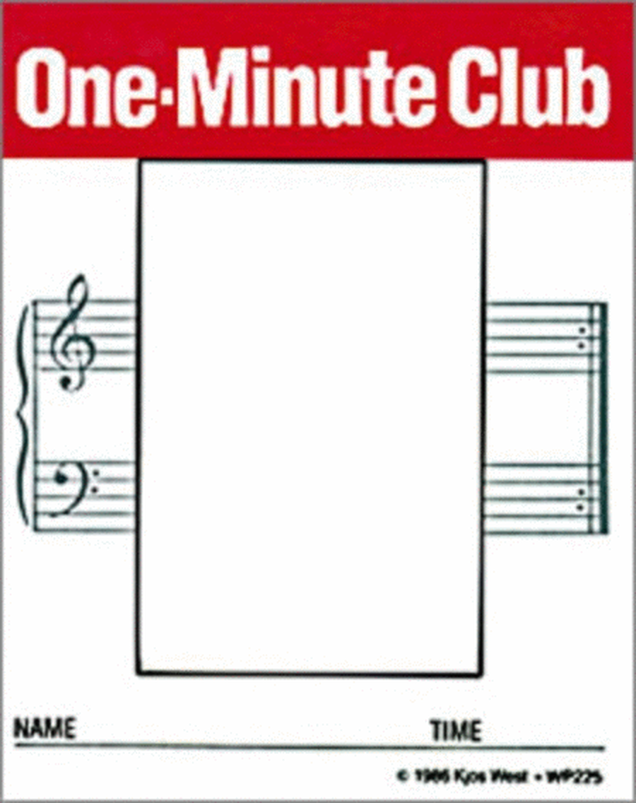 One Minute Club Cards (Note Learning Tool)