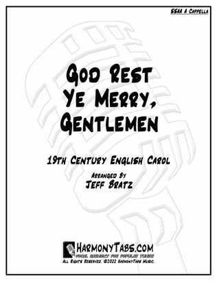 Book cover for God Rest Ye Merry, Gentlemen (SSAA A Cappella)