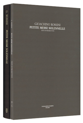 Book cover for Petite Messe Solennelle Rossini Critical Edition Series III, Vol. 4