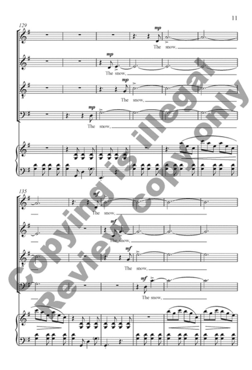 The Snow Lay On the Ground (Keyboard/Choral Score)