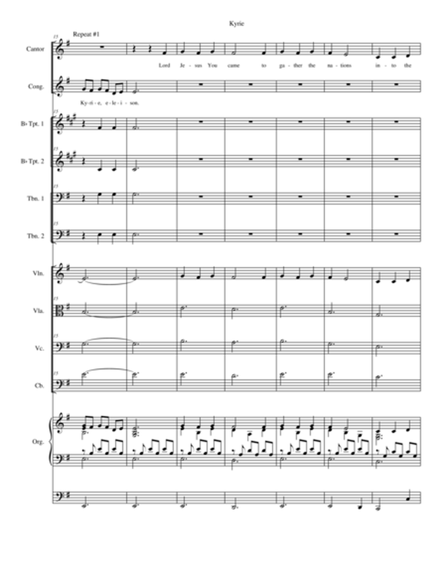 Mass of Saint Martha (Full Score) image number null