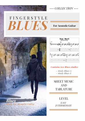Book cover for Blues for Acoustic Guitar (Fingerstyle) - Collection 01
