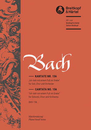 Book cover for Cantata BWV 156 "Ich steh mit einem Fuss im Grabe"