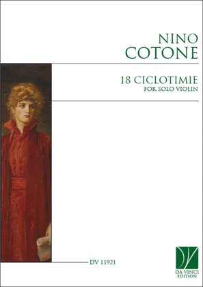 Book cover for 18 Ciclotimie, for Solo Violin