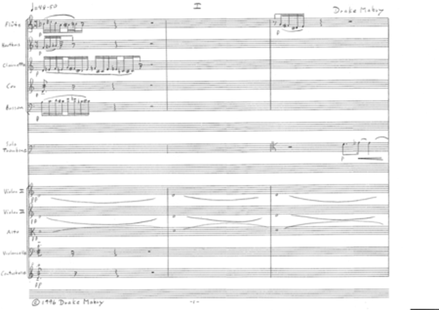 Concerto d'Automne (score)