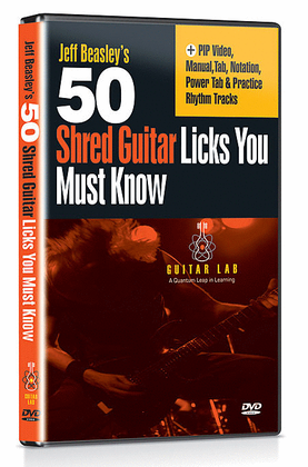 Book cover for 50 Shred Licks You Must Know (DVD)