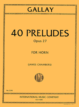 Book cover for 40 Preludes, Op. 27