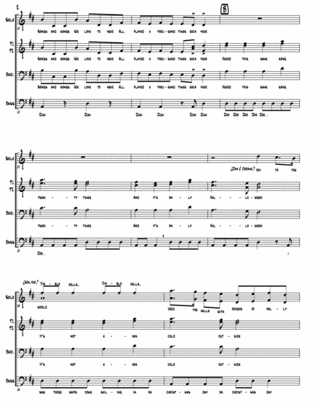 The Christmas Can-Can (as performed by Straight No Chaser) - TTBB - TTBB -  Digital Sheet Music