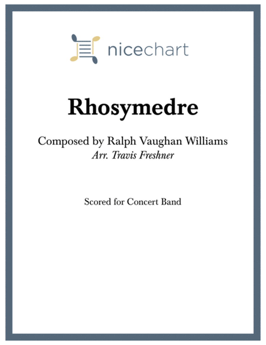 Rhosymedre (Score & Parts) image number null