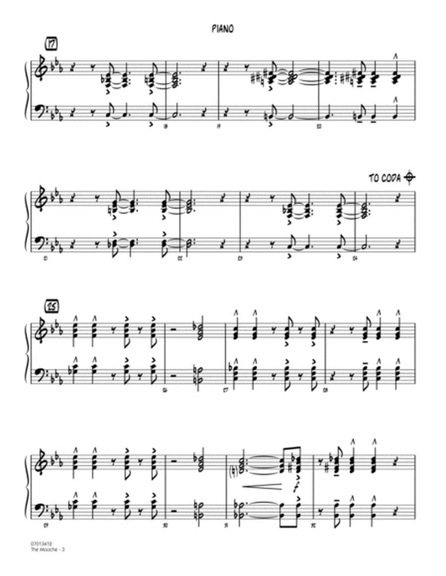 The Mooche (arr. Mark Taylor) - Piano