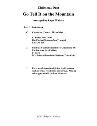 Book cover for Go Tell It on the Mountain (String Duet)