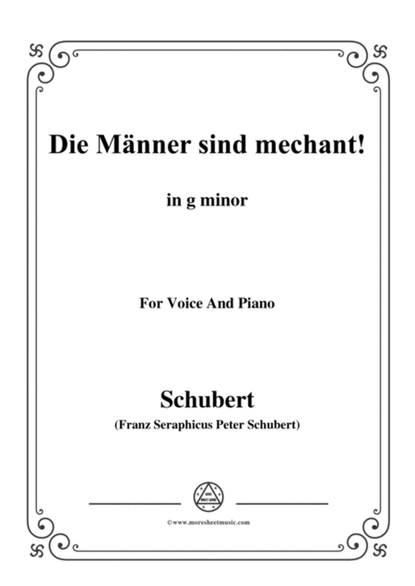 Schubert-Die Männer sind mechant!,in g minor,Op.95 No.3,for Voice and Piano image number null