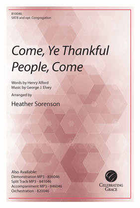 Book cover for Come, Ye Thankful People, Come