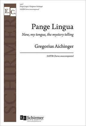 Book cover for Pange Lingua (Now, my tongue, the mystery telling)