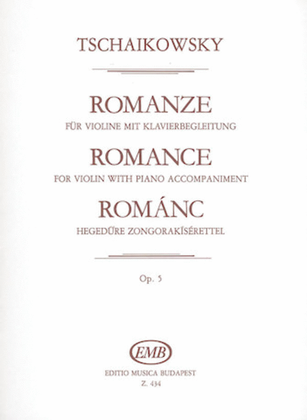 Book cover for Romance, Op. 5