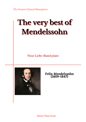 Book cover for Mendelssohn-Neue Liebe 4hand piano(Piano)