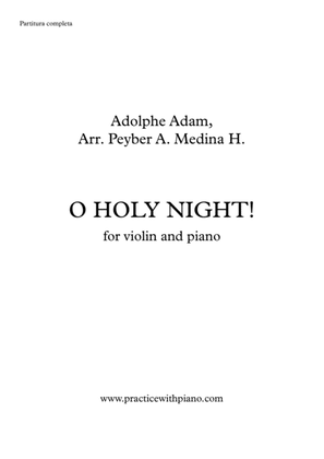 Book cover for O HOLY NIGHT!, for violin and piano
