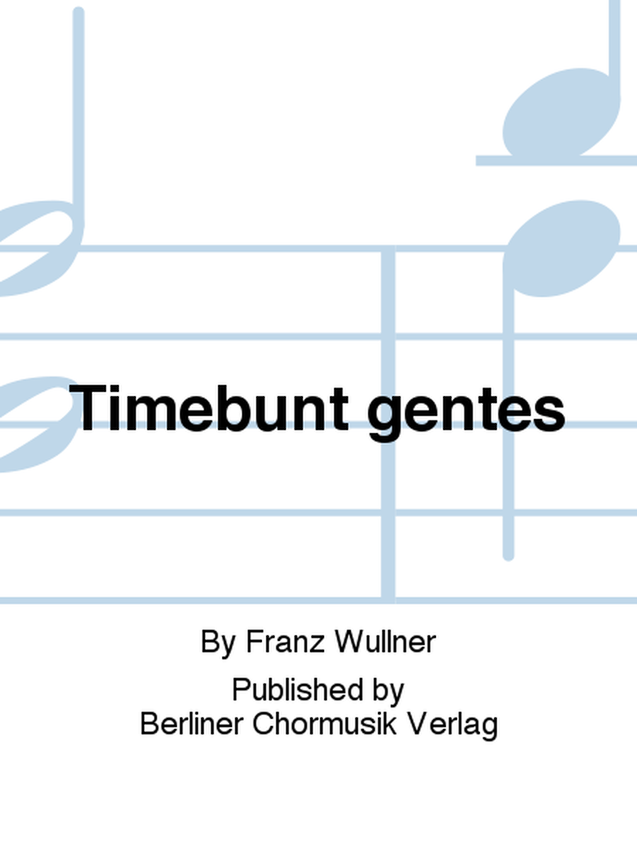 Timebunt gentes