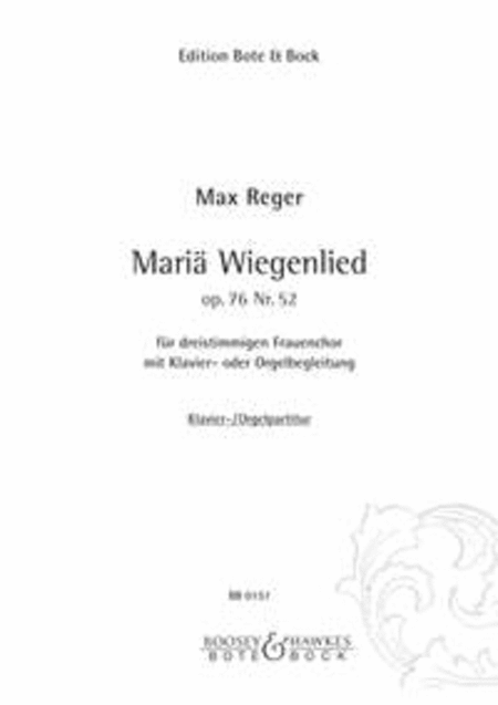Maria Wiegenlied op. 76/52