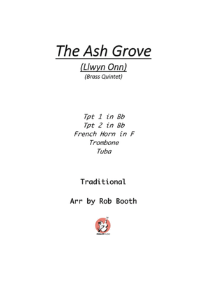 Book cover for The Ash Grove (Llwyn Onn) Brass Quintet