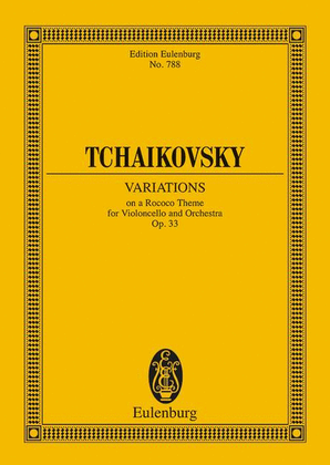 Book cover for Variations on a Rococo Theme, Op. 33
