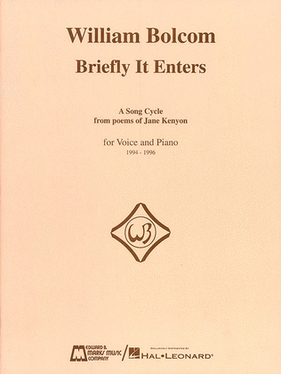 Book cover for Briefly It Enters