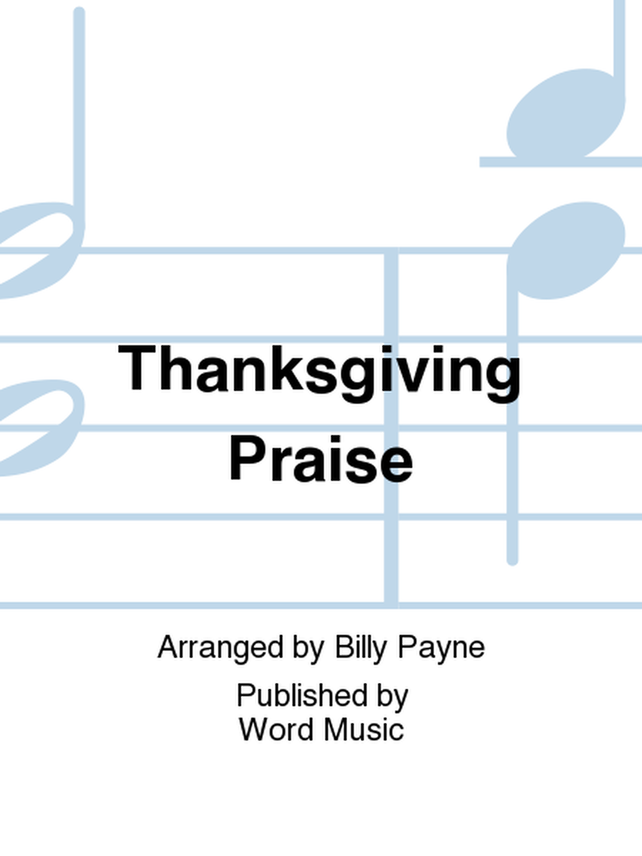 Thanksgiving Praise - Orchestration image number null
