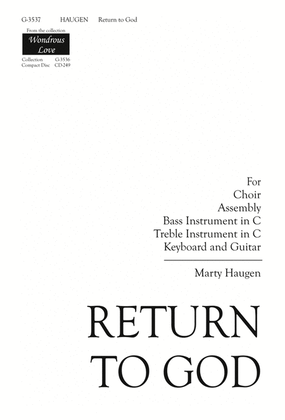 Book cover for Return to God