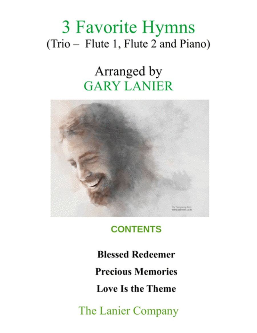 3 FAVORITE HYMNS (Trio - Flute 1, Flute 2 & Piano with Score/Parts) image number null
