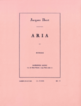 Book cover for Aria