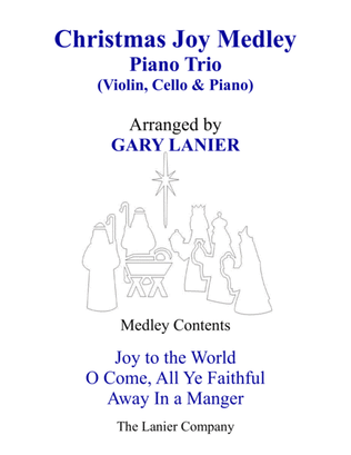 Book cover for CHRISTMAS JOY MEDLEY (Trio – Violin, Cello & Piano with Parts)