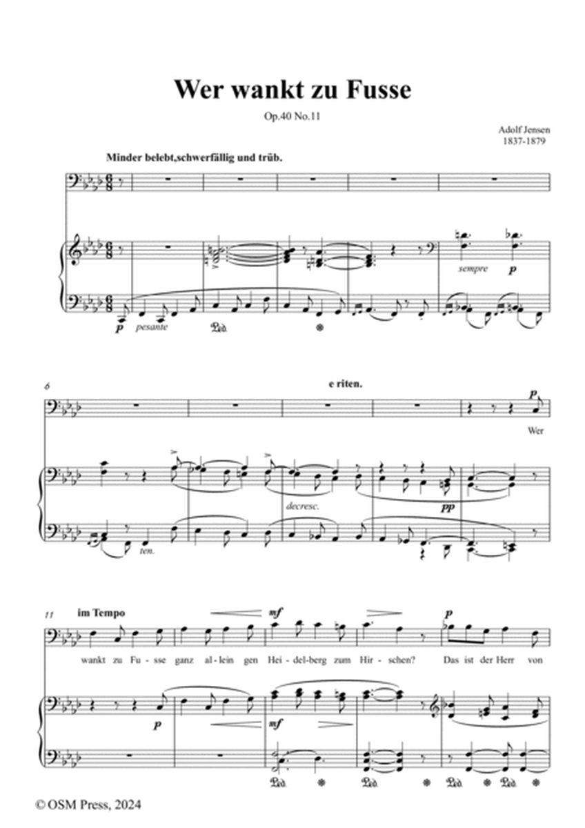 A. Jensen-Wer wankt zu Fusse,in f minor,Op.40 No.11