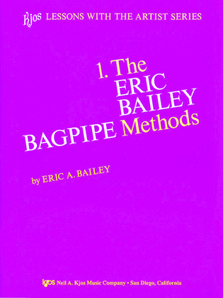 Book cover for Bailey Bagpipe Method, Book 1