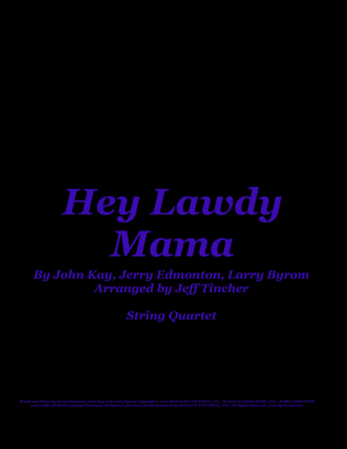 Book cover for Hey Lawdy Mama