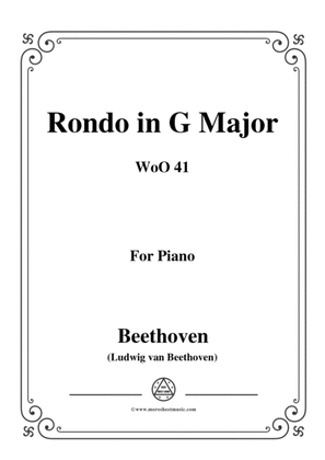 Book cover for Beethoven-Rondo in G Major,WoO 41,for piano