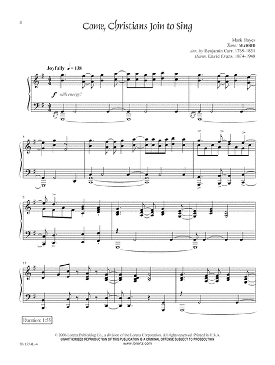 Mark Hayes: Hymns for the Intermediate Pianist