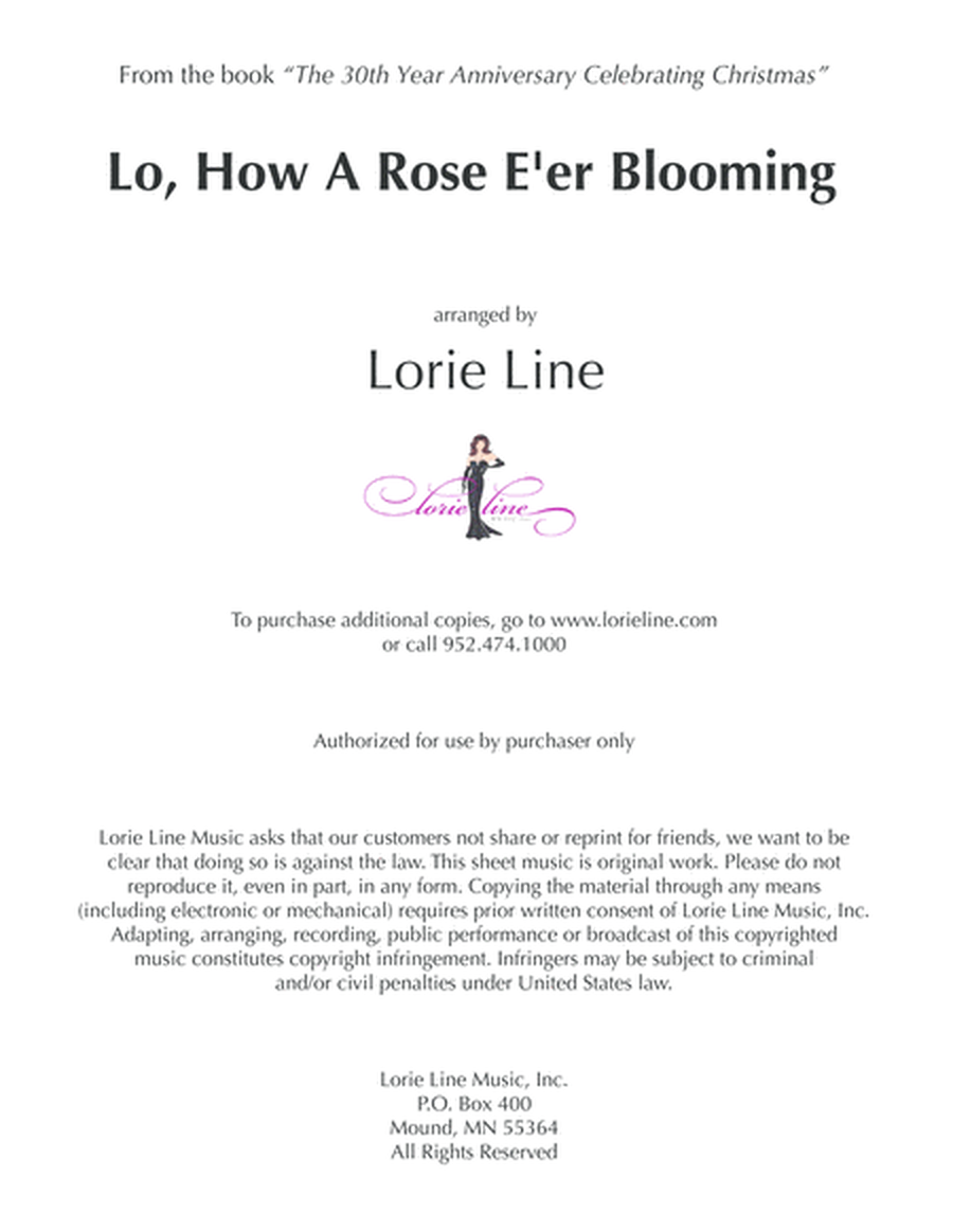Lo, How A Rose E'er Blooming image number null