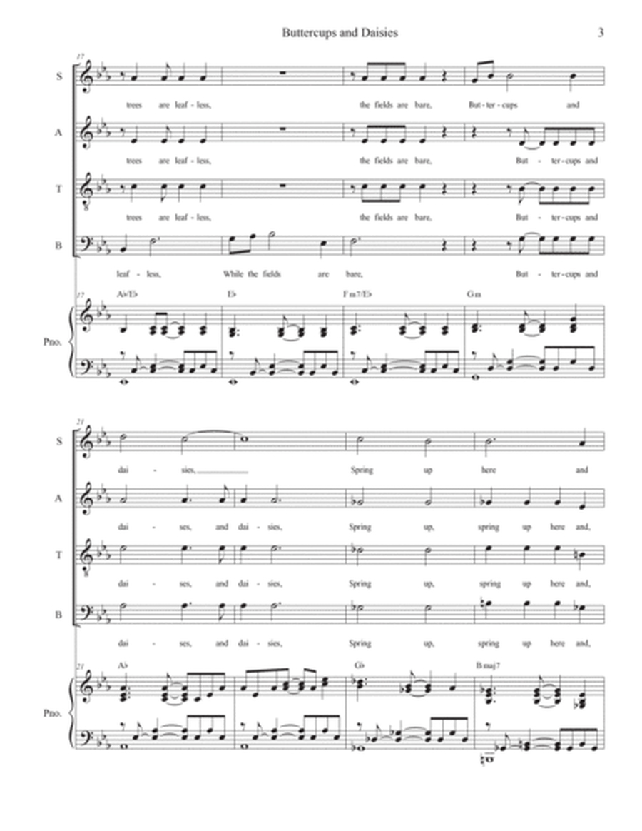 Buttercups And Daisies (SATB) image number null