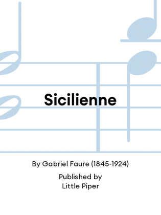 Book cover for Sicilienne