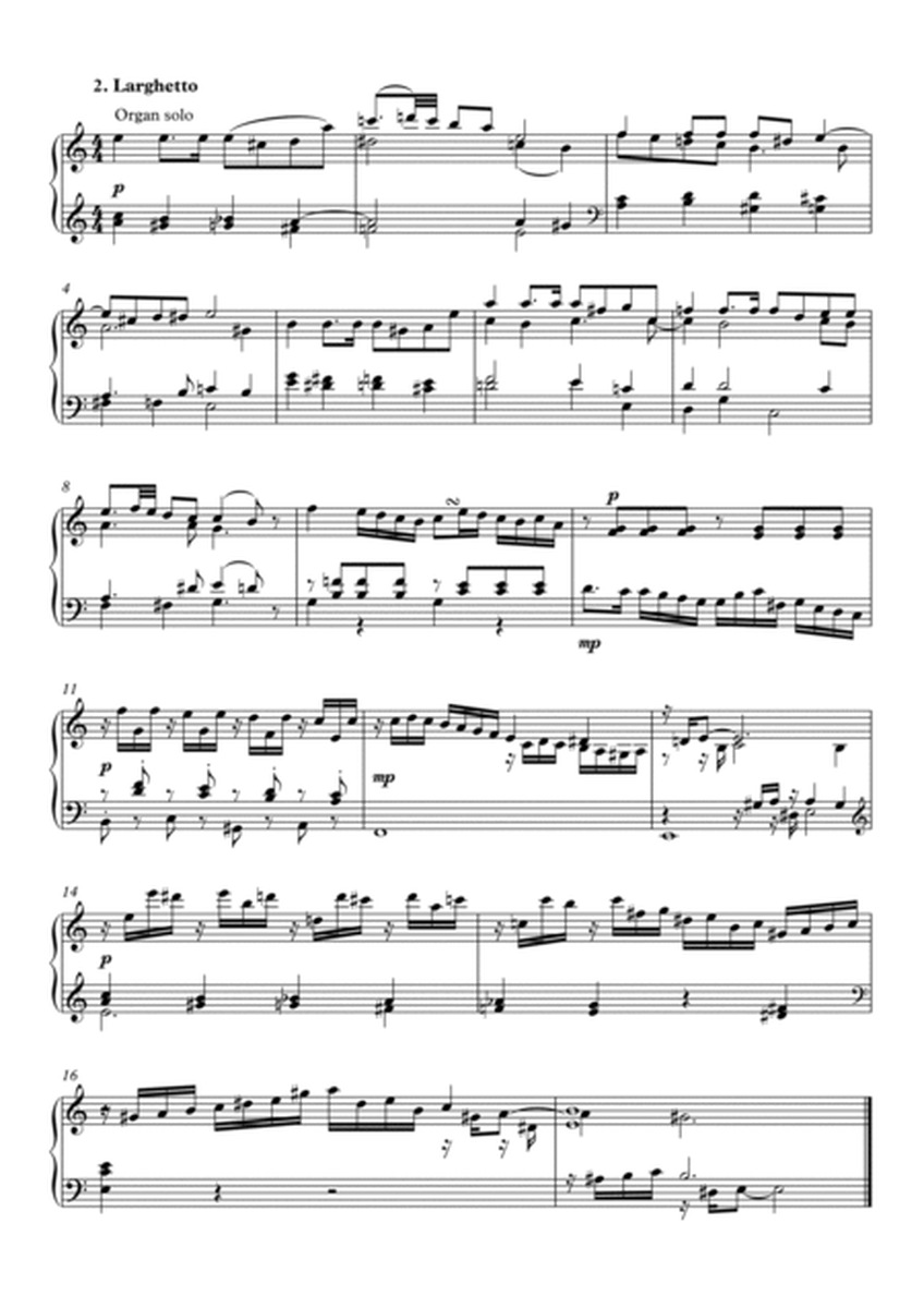 Concertino "Hommage à Mozart" for two trumpets (clarini) and organ, timpani ad lib.