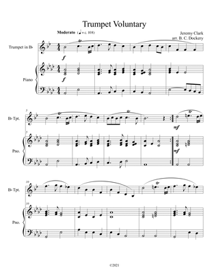 Book cover for Trumpet Voluntary (Trumpet Solo) with piano accompaniment