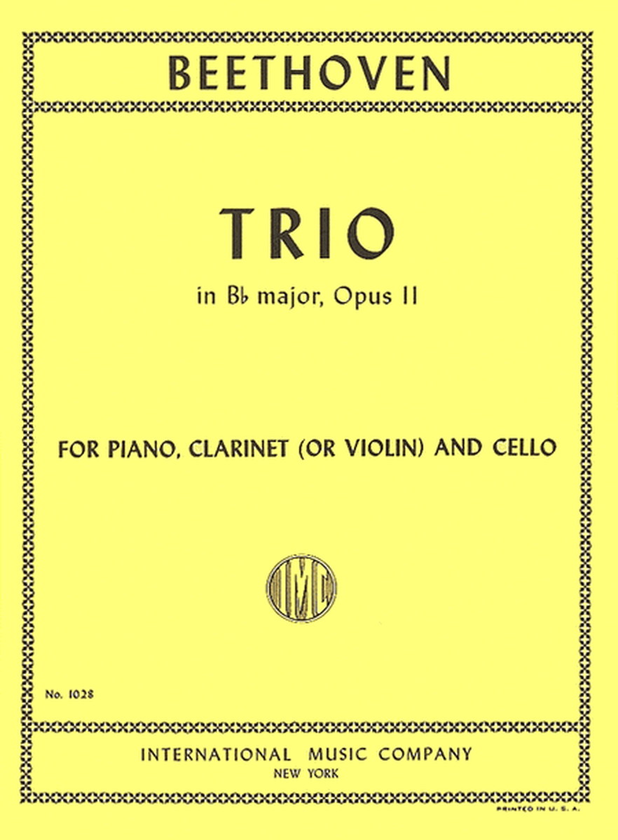 Trio in B flat major, Op. 11