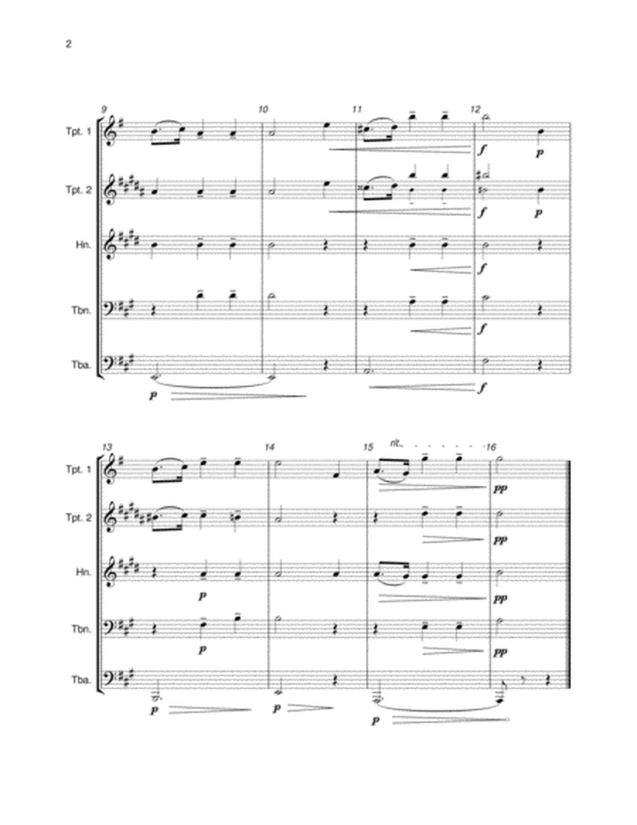 Prelude in A Major (Brass Quintet) image number null